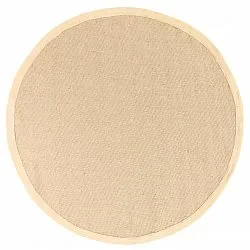 Tappeto rotondo (sisal) - Agave (beige/beige)
