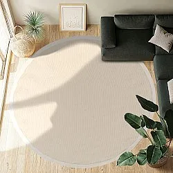 Tappeto rotondo (sisal) - Agave (bianco naturale)