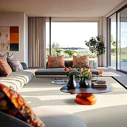 Tappeto In Sisal - Agave (nero/offwhite)
