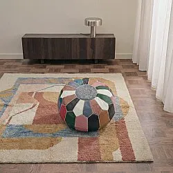 Pouf - Pouf In Pelle Dal Morocco (multi) 04