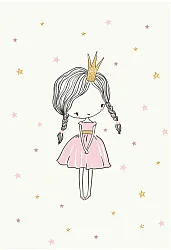 Tappeti per bambini - Princess (rosa)