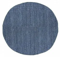 Tappeti rotondi - Snowshill (blu/nero)