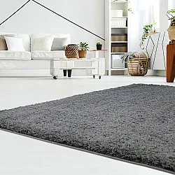 Tappeto A Pelo Lungo - Soft Shine (Grigio scuro)