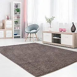 Tappeto A Pelo Lungo - Soft Shine (marrone)