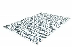 Shaggy Indoor-Outdoor - Trenton (bianco/blu)