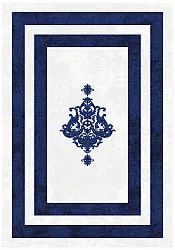 Tappeto Wilton - Soros (blu/bianco)