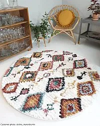 Tappeti rotondi - Sezze (beige/multi)