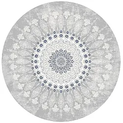 Tappeto rotondo - Sandrigo (grigio/bianco)