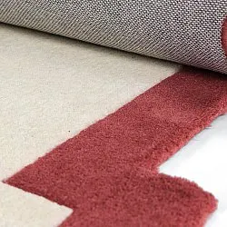 Tappeto In Lana - Agra Hand Tufted Wool Premium (crema/rosso)