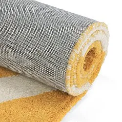 Tappeto In Lana - Aiz Hand Tufted Wool Premium (giallo)