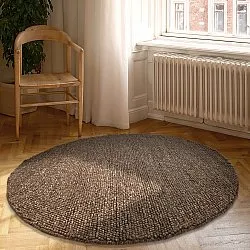 Tappeto rotondo - Avafors Wool Bubble (marrone/beige)