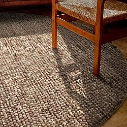 Tappeto rotondo - Avafors Wool Bubble (marrone/beige)