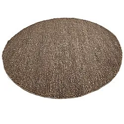 Tappeto rotondo - Avafors Wool Bubble (marrone/beige)