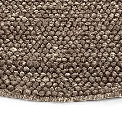 Tappeto rotondo - Avafors Wool Bubble (marrone/beige)