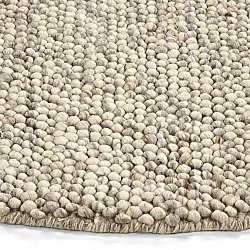 Tappeto rotondo - Avafors Wool Bubble (grigio/beige)