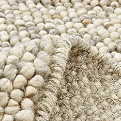 Tappeto rotondo - Avafors Wool Bubble (grigio/beige)