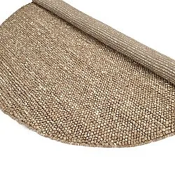 Tappeto rotondo - Avafors Wool Bubble (marrone chiaro/bianco)
