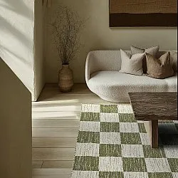 Tappeto In Lana - Dundee (verde/bianco)