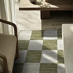 Tappeto In Lana - Dundee (verde/bianco)