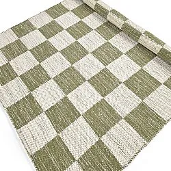 Tappeto In Lana - Dundee (verde/bianco)