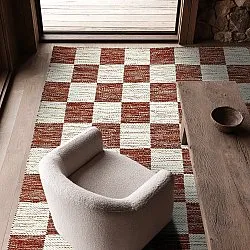Tappeto In Lana - Dundee (rosso/bianco)