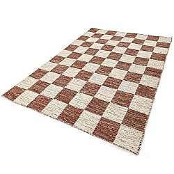 Tappeto In Lana - Dundee (rosso/bianco)