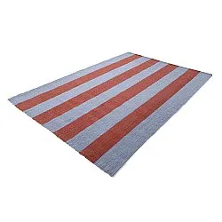 Tappeto In Lana - Garine (blu/rosso)