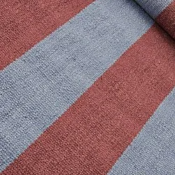 Tappeto In Lana - Garine (blu/rosso)