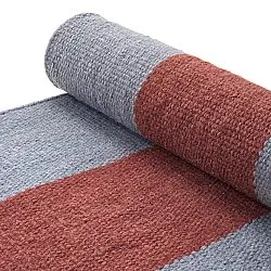 Tappeto In Lana - Garine (blu/rosso)