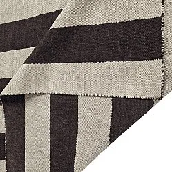 Tappeto In Lana - Garine (nero/beige)