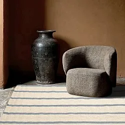 Tappeto In Lana - Luton (denim sbiadito/bianco)