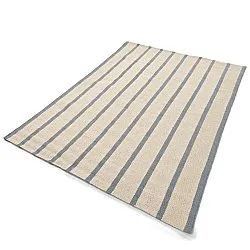 Tappeto In Lana - Luton (denim sbiadito/bianco)