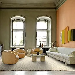 Tappeto In Lana - Ovelia (beige/bianco)