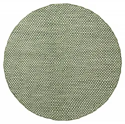 Tappeto rotondo - Ovelia (verde/bianco)