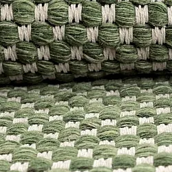 Tappeto rotondo - Ovelia (verde/bianco)