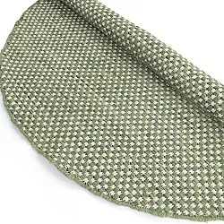 Tappeto rotondo - Ovelia (verde/bianco)