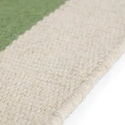 Tappeto In Lana - Peniche (crema/verde/rosso)