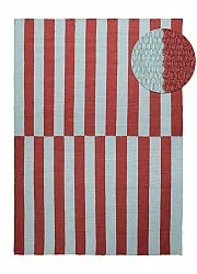 Tappeto In Lana - Peniche (azzurro/rosso)