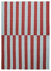 Tappeto In Lana - Peniche (azzurro/rosso)