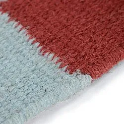Tappeto In Lana - Peniche (azzurro/rosso)