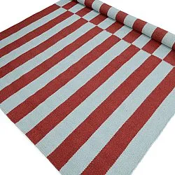 Tappeto In Lana - Peniche (azzurro/rosso)