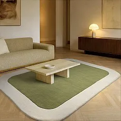 Tappeto In Lana - Puri Hand Tufted Wool Premium (verde/crema)