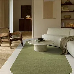 Tappeto In Lana - Puri Hand Tufted Wool Premium (verde/crema)