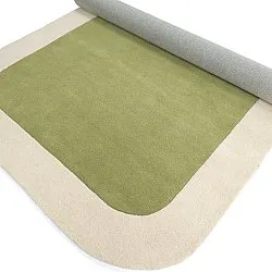 Tappeto In Lana - Puri Hand Tufted Wool Premium (verde/crema)