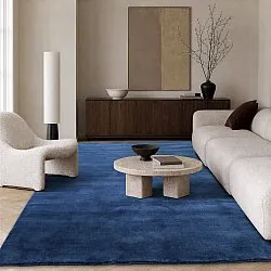 Tappeto In Lana - Rozel Handloom Wool Premium (blu navy)