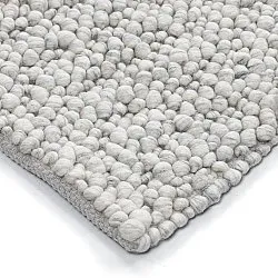 Tappeto In Lana - Sala Irregular Wool Bubble (grigio chiaro mélange)