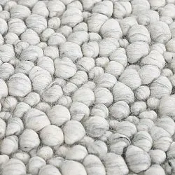 Tappeto In Lana - Sala Irregular Wool Bubble (grigio chiaro mélange)