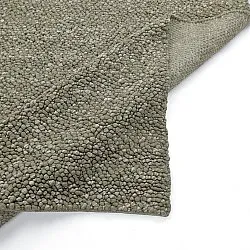 Tappeto In Lana - Sala Irregular Wool Bubble (verde muschio/bianco mélange)