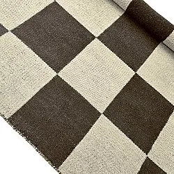 Tappeto In Lana - Scacco (nero/beige)