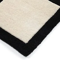 Tappeto In Lana - Syl Hand Tufted Wool Premium (bianco/nero)